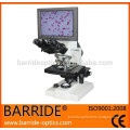 LCD biological microscope,WF10X (18 mm) eyepiece